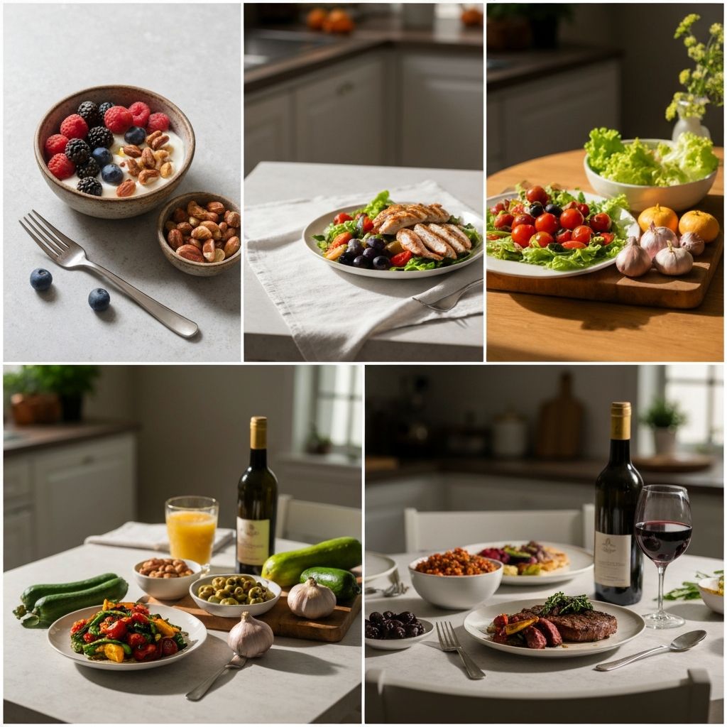 Natural meal progression showing daily nutritional rhythm